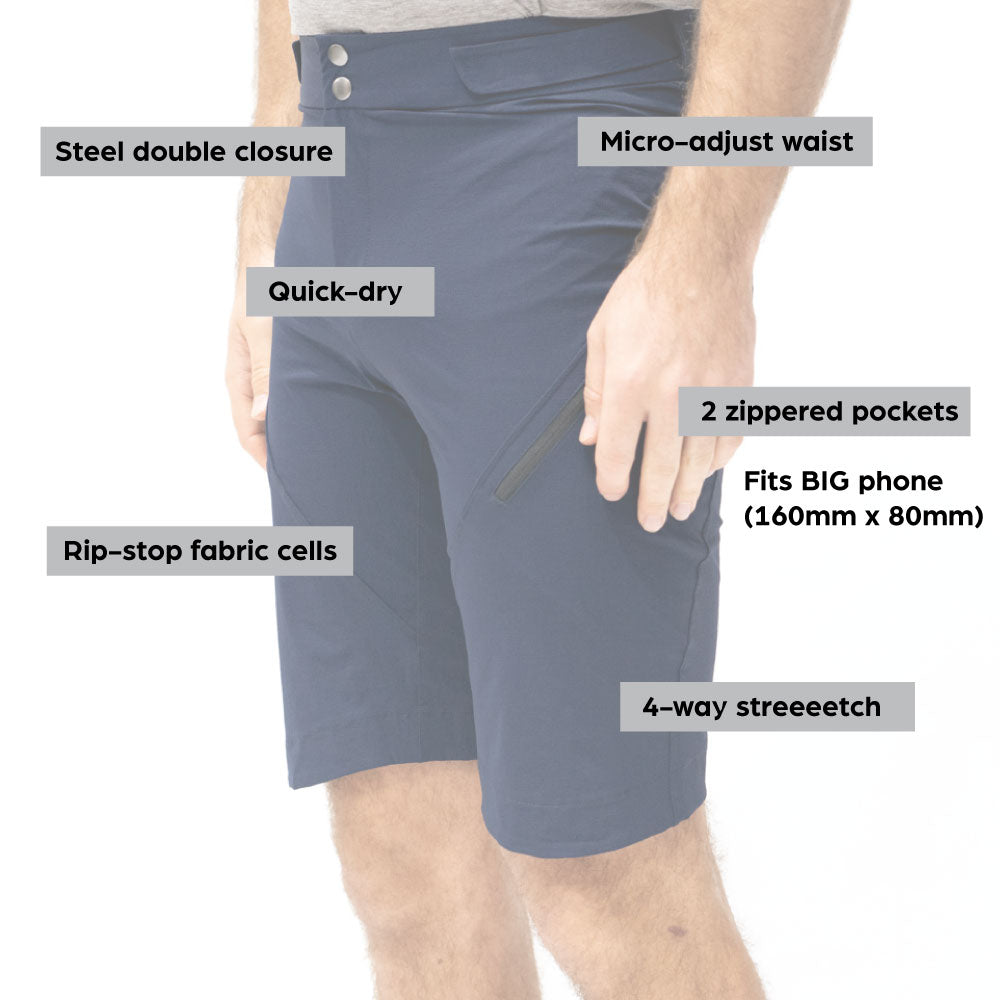 FYXO Ardent MTB Shorts - Navy