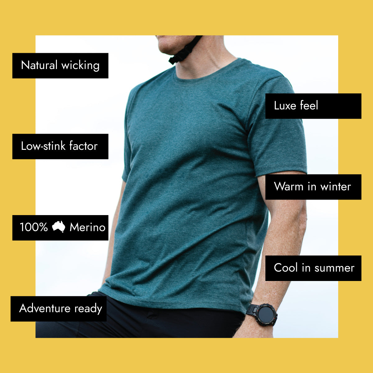 Merino Short Sleeve T-shirt - FYXO