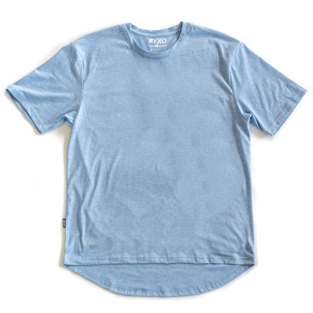Merino Short Sleeve T-shirt - Sky blue