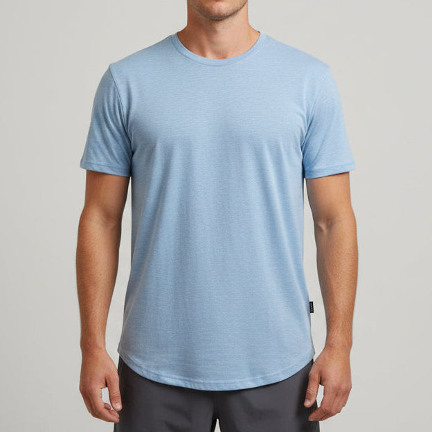 Merino Short Sleeve T-shirt - Sky blue