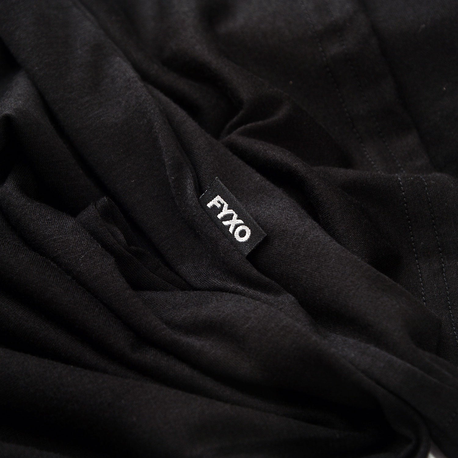 Merino Long Sleeve T-shirt - Black - FYXO